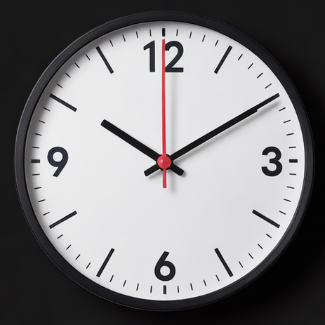 시간의 중요성을 상징하는 시계