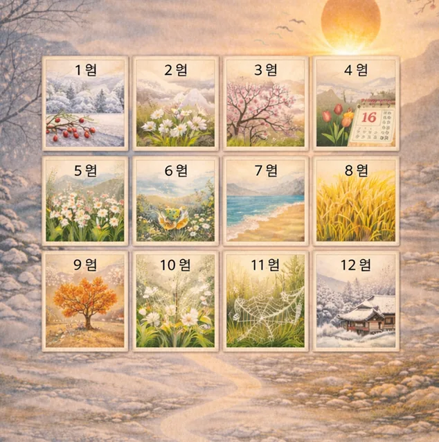 절기월 12구간 국면